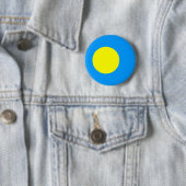 Palau vlag ronde button 5,7 cm (In situ)
