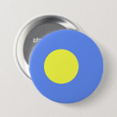Palau-vlag Ronde Button 7,6 Cm (Voorkant /achterkant)