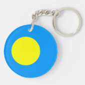 Palau vlag sleutelhanger (Achterkant)
