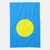 Palau vlag theedoek (Verticaal)