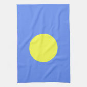 Palau-vlag Theedoek (Verticaal)