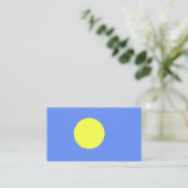 Palau-vlag Visitekaartje (Staand voorkant)