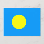 Palauaanse vlag, vlag van Palau Briefkaart (Voorkant)