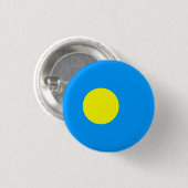Palauaanse vlag, vlag van Palau Ronde Button 3,2 Cm (Voorkant /achterkant)
