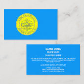 Palauan Flag & Seal, vlag van Palau Visitekaartje (Voorkant / Achterkant)