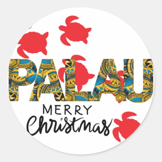 Palauan Sticker Classic (Voorkant)