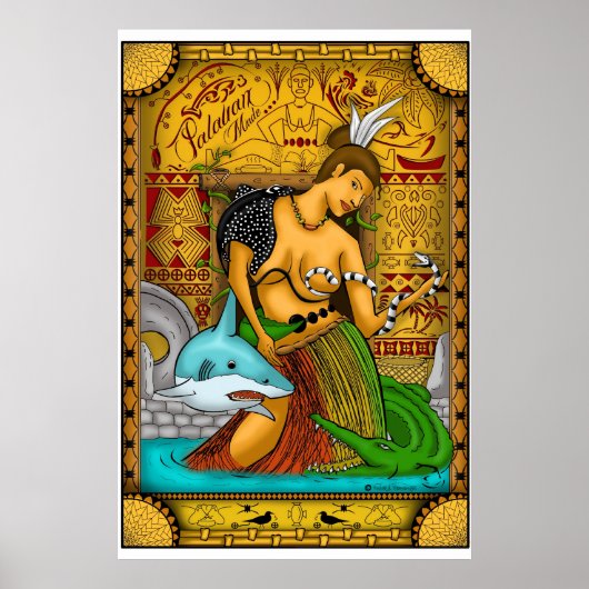 palauzaans meisje poster (Voorkant)