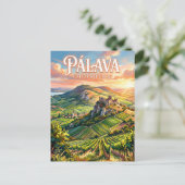 Pálava-heuvels Tsjechië Briefkaart (Staand voorkant)