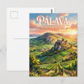 Pálava-heuvels Tsjechië Briefkaart (Voorkant / Achterkant)