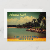 Palawan Beach, SENTOSA ISLAND SINGAPORE Briefkaart (Voorkant / Achterkant)