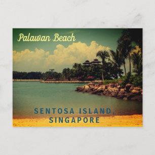 Palawan Beach, SENTOSA ISLAND SINGAPORE Briefkaart