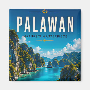 🏝️ Palawan Filipijnen Lagune Huisdecoratie 🌊 Magneet