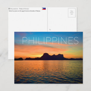 Palawan, Filipijnen Reisansichtkaart Briefkaart