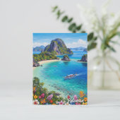 Palawan Filipijnen Reizen Briefkaart (Staand voorkant)