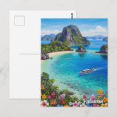 Palawan Filipijnen Reizen Briefkaart (Voorkant / Achterkant)