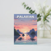 Palawan Filipijnen Reizen Briefkaart (Staand voorkant)