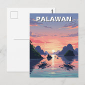 Palawan Filipijnen Reizen Briefkaart (Voorkant / Achterkant)