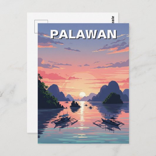 Palawan Filipijnen Reizen Briefkaart (Voorkant / Achterkant)