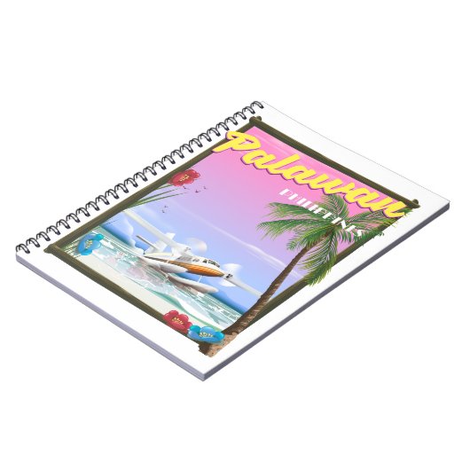 Palawan Filipijnen vluchtposter Notitieboek (Linkerzijde)