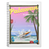 Palawan Filipijnen vluchtposter Notitieboek (Voorkant)