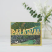 Palawan het "beste eiland in de wereld " briefkaart (Staand voorkant)