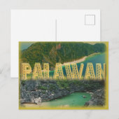 Palawan het "beste eiland in de wereld " briefkaart (Voorkant / Achterkant)
