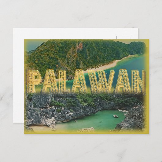 Palawan het "beste eiland in de wereld " briefkaart (Voorkant / Achterkant)
