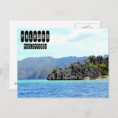Palawan Island in de Filipijnen Briefkaart (Voorkant / Achterkant)