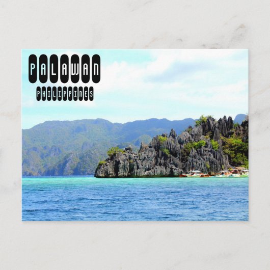 Palawan Island in de Filipijnen Briefkaart (Voorkant)