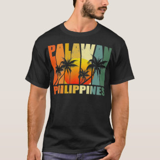 Palawan Island Philippines Retro Vintage Tropical T-shirt