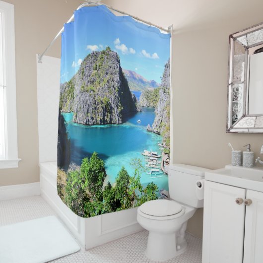 Palawan Lagoon, Filippijnen Douchegordijn (In situ)