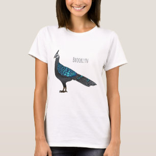 Palawan pauock fazant vogel cartoon illustratie t-shirt