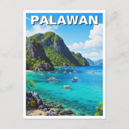 Palawan Philippines Travel Briefkaart