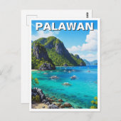 Palawan Philippines Travel Briefkaart (Voorkant / Achterkant)