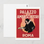 Palazzo& Ambasciatori Roma Briefkaart (Voorkant / Achterkant)