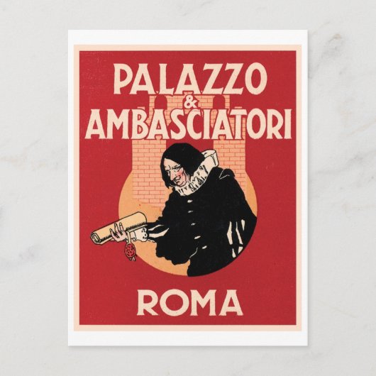 Palazzo& Ambasciatori Roma Briefkaart (Voorkant)