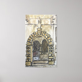 Palazzo Barberi, Montauro, Italië Canvas Afdruk