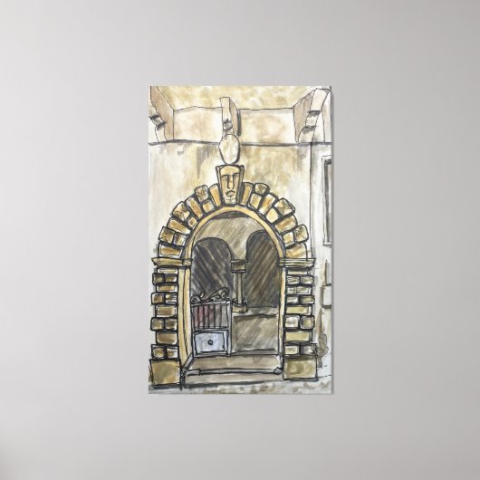 Palazzo Barberi, Montauro, Italy Canvas Afdruk (Voorkant)