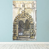 Palazzo Barberi, Montauro, Italy Canvas Afdruk (Insitu (Houten vloer))