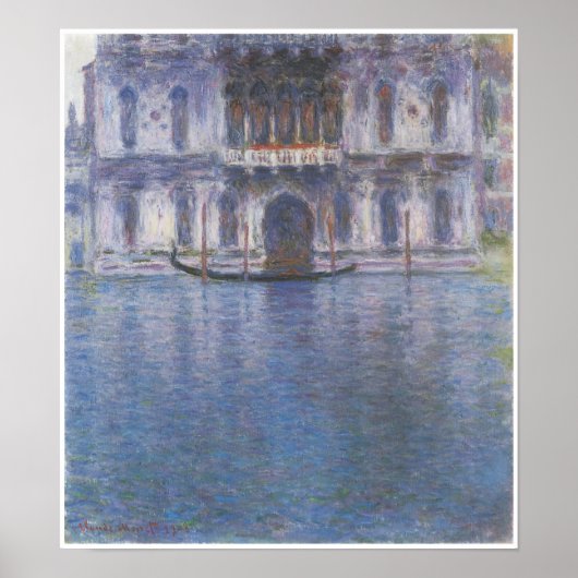 Palazzo Contarini, Venetië, Claude Monet Poster (Voorkant)