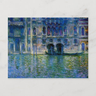 Palazzo da Mula bij Venetië door Claude Monet Briefkaart