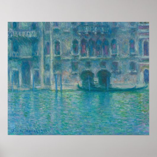 Palazzo da Mula, Venetië (1908) door Claude Monet Poster (Voorkant)