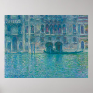 Palazzo da Mula, Venetië (1908) door Claude Monet Poster