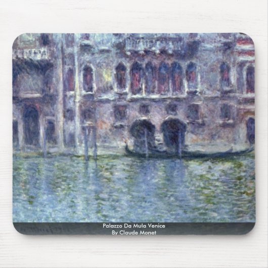 Palazzo da Mula Venice van Claude Monet Muismat (Voorkant)