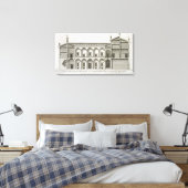 Palazzo di Santo Spirito uit de "Palazzi di Roma", Canvas Afdruk (Insitu (Slaapkamer))