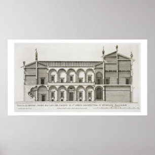 Palazzo di Santo Spirito uit de "Palazzi di Roma", Poster