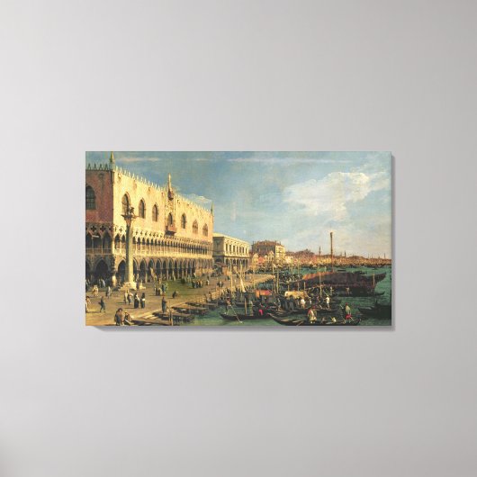 Palazzo Ducale en de Riva degli Schiavoni, Venic Canvas Afdruk (Voorkant)