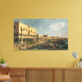 Palazzo Ducale en de Riva degli Schiavoni, Venic Canvas Afdruk (Insitu (Woonkamer))