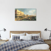 Palazzo Ducale en de Riva degli Schiavoni, Venic Canvas Afdruk (Insitu (Slaapkamer))