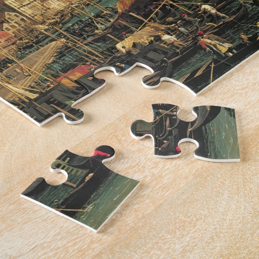 Palazzo Ducale en de Riva degli Schiavoni, Venic Legpuzzel (Zijkant)